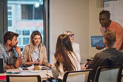 group attends a Workshop