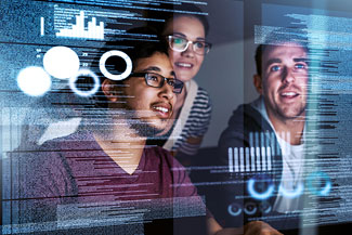 Group of 3 web developers